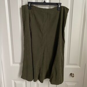dressbarn A-Line Skirt in Olive